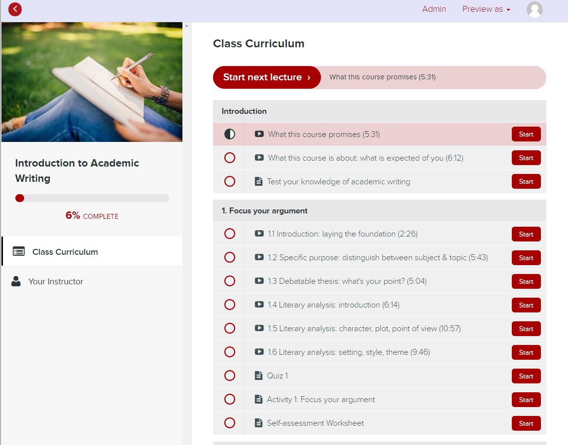 Teaching Academic Writing in The Blended Classroom