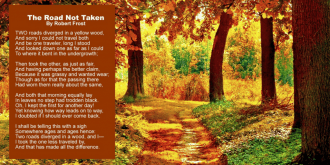 Using "The Road Not Taken" in the classroom